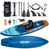 Zupapa 323cm Aufblasbare SUP Board Set| Stand Up Paddle Board mit Kajak Sitz | Komplettes Zubehör