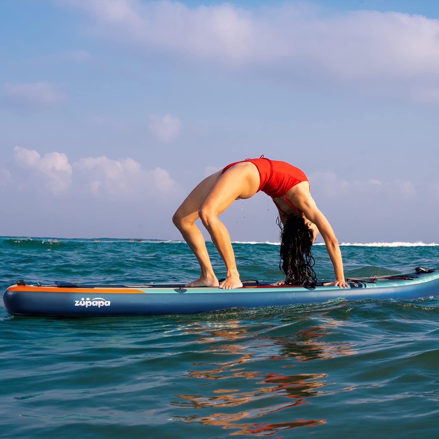 Zupapa 323cm Aufblasbare SUP Board Set| Stand Up Paddle Board mit Kajak Sitz | Komplettes Zubehör