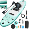 JUMMICO Aufblasbares Stand Up Paddle Board 320×80×15 cm | 2-in-1 SUP Board mit Sitz & Verstellbarem Paddel | Traglast bis 160 kg