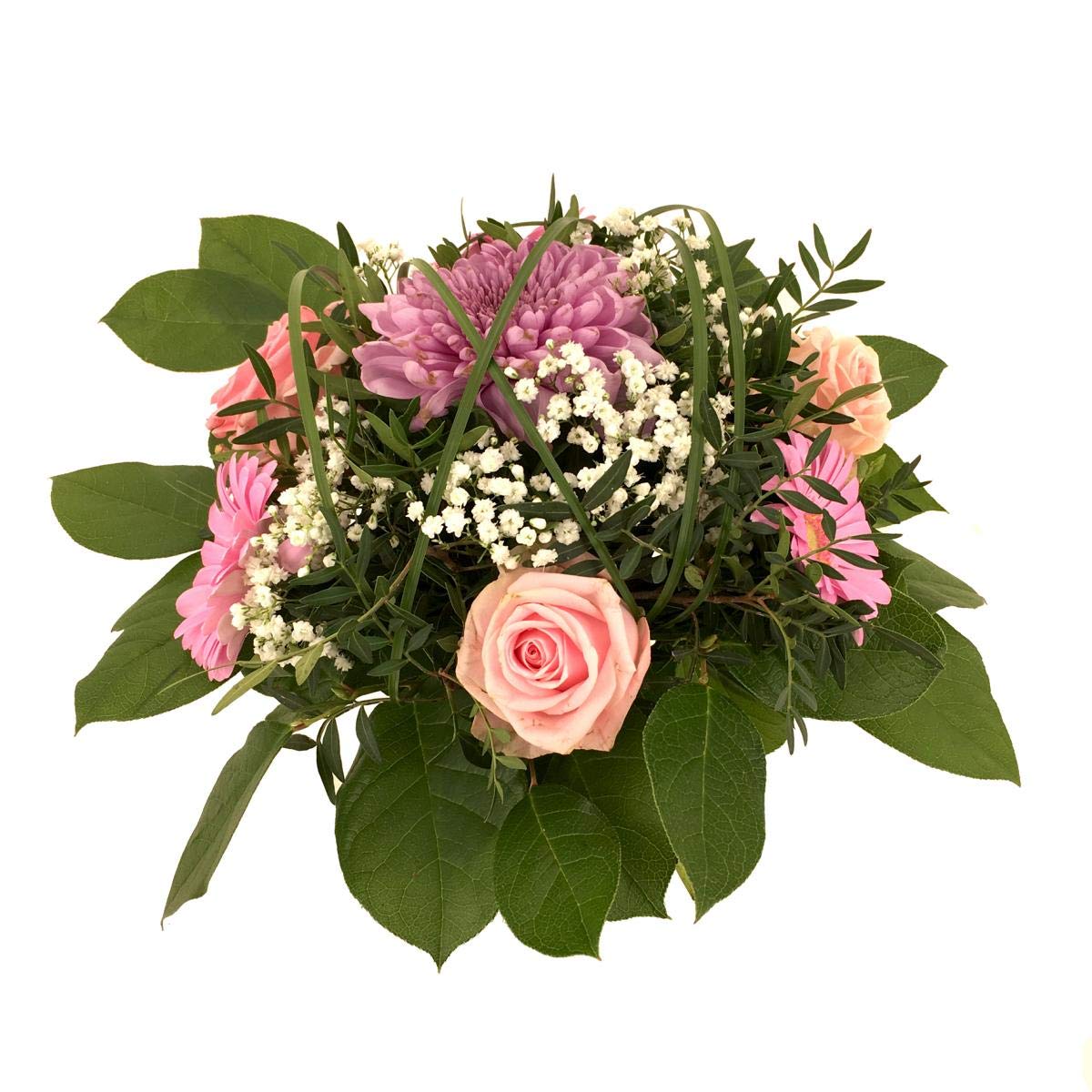 Blumenstrauß Herzensmensch – Frischer Blumenstrauß für Deinen Liebsten mit Rosen, Astern und Schleierkraut – Ideal für Geburtstagsüberraschung