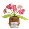 Aruigu Pocket Hug Vergissmeinnicht-Blumen - Positive Potato Kartoffel Serien Gehäkelte Glücksbringer Gute Besserung Genesungsgeschenke Geschenke