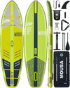 MOUSA Aufblasbares Stand Up Paddle Board 10'8 × 35'' | Extra Breites SUP für 2 Personen & Familien | Stabiles Allround-Paddleboard mit Anti-Rutsch