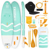 HUIIKE Stand Up Paddle Board Set aufblasbar 305x84x15cm | Komplettset mit Paddel, Finnen & Pumpe | Hohe Stabilität & Widerstandsfähigkeit