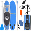SereneLife SUP Board Set – Aufblasbares Stand Up Paddle Board mit Paddel, Pumpe, Sicherheitsleine, Finne & Rucksack