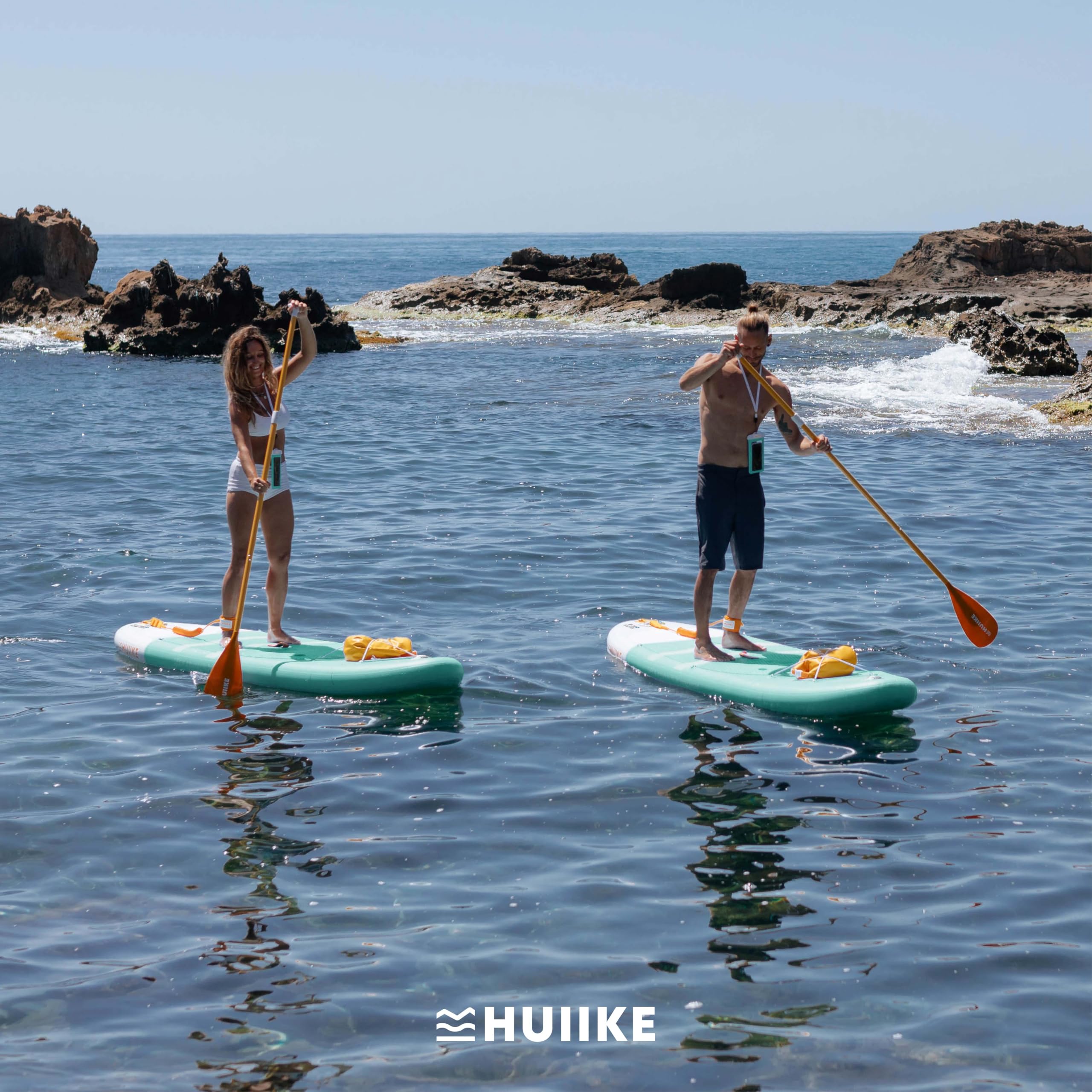 HUIIKE Stand Up Paddle Board Set aufblasbar 305x84x15cm | Komplettset mit Paddel, Finnen & Pumpe | Hohe Stabilität & Widerstandsfähigkeit